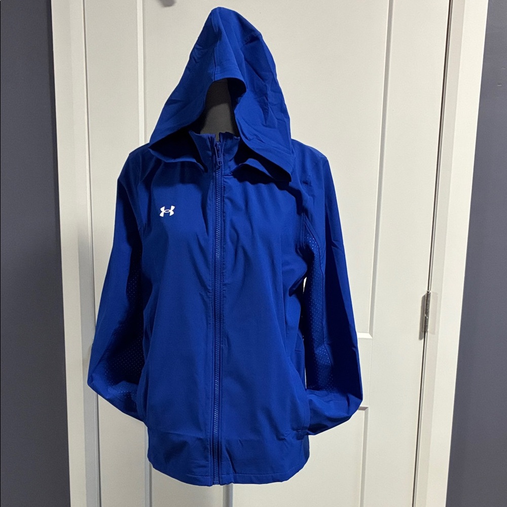 Under Armour Royal Blue Hooded Windbreaker